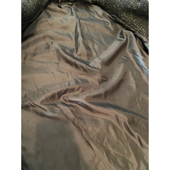 Latte Womens Coat Black Tweed Heavyweight Button Closure  Small - Picture 7 of 12